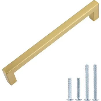 Úchytky na nábytek Amazon Basics AB3702-GC-10, délka 14 cm (rozteč otvoru 12,7 cm), 10 kusů, povrch