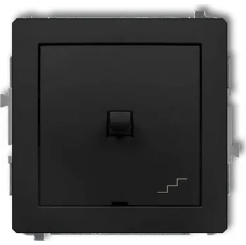 vypínač Schodišťový vypínač pod omítku Karlik černý 12DWPUS-3