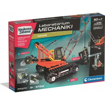 ostatní stavebnice MECHANICKÁ LABORATOŘ VĚDECKÁ HRA JEŘÁB CLEMENTONI