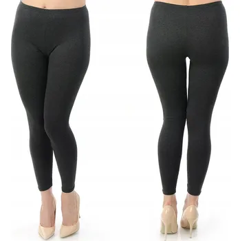 Dámské legíny Dámské dlouhé legíny Legíny LAEMI 461 Grafitové 5XL