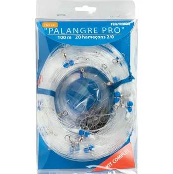 FLASHMER Parangal na rybolov 100 m 20 háčků 2/0 0