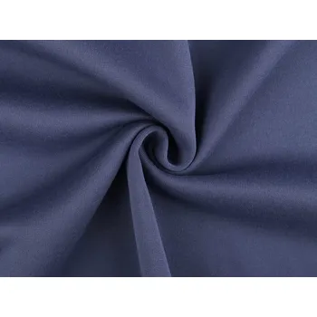 Teplákovina počesaná PES jednobarevná METRÁŽ - 4 (29) modrá jeans