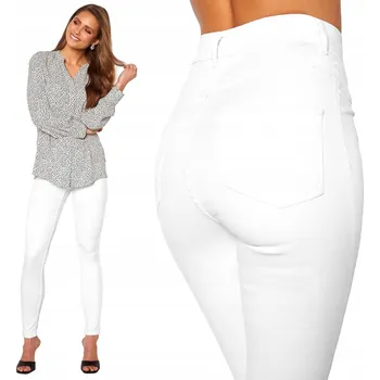 Dámské kalhoty Prémiové dámské slim kalhoty skinny dlouhé velikost 4XS