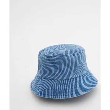 Čepice Reserved - Vzorovaný džínový klobouk - modrá - 0557U-55X - 0557U-55X-5Y9