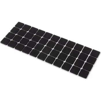 Podložka pod nábytek Kvadratové filcové podložky Galicja 2x2 cm černé, 44 kusů