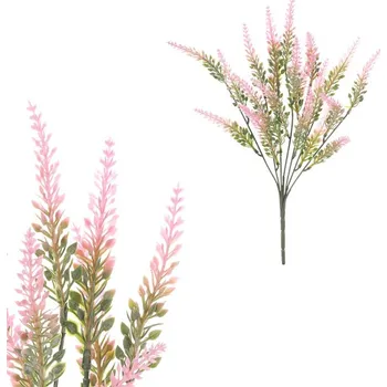 umělá květina Vřes - umělý trs, barva fialová Barva: Růžová