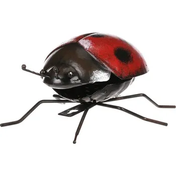 Beruška - kovová zahradní dekorace na pověšení Barva: Červená