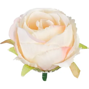 umělá květina Růže - umělý květ, barva bílá, cena za balení (6 ks) Barva: Krémová