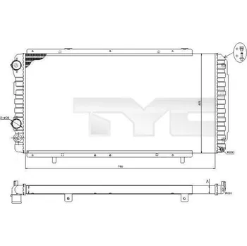 Chladič motoru Chladič, chlazení motoru TYC 709-0014-R