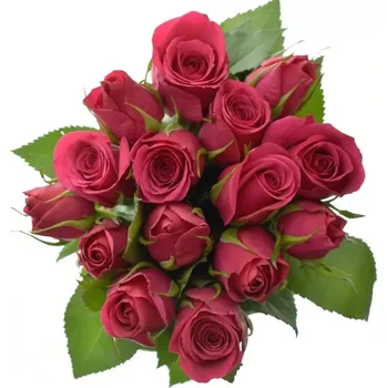 umělá květina Kytice 15 růžových růží FUCHSIANA 50 cm