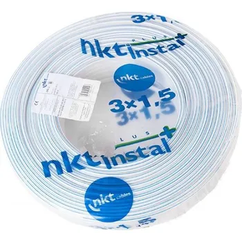 elektrický kabel Plochý kabel YDYp NKT 3x1,5 - 50 m