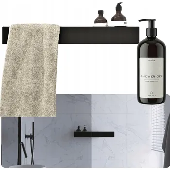 police POLICE S DRŽÁKEM NA RUČNÍK MODERNÍ POLICE DO SPRCHY ČERNÁ