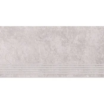 Stavební materiál Dlažba Schodovka imitace kamene MORENCI tmavě šedá matná 29,8x59,8 cm Cersanit