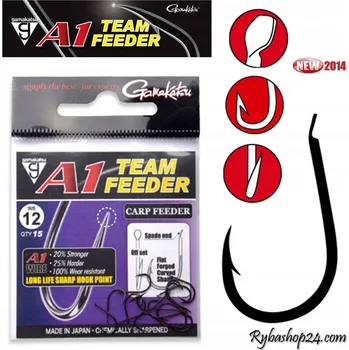 Rybářský háček Gamakatsu A1 Team Feeder Carp Feeder háčky vel.: 12