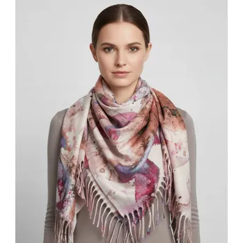 Šála Agrafka šála oranžová 110 cm - žena