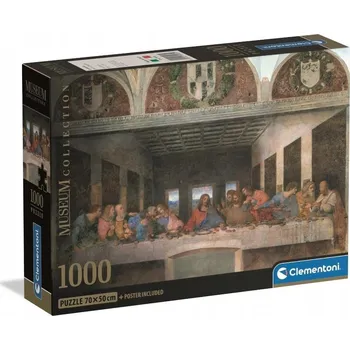 Puzzle CLEMENTONI 1000 DÍLKŮ MUZEUM LEONARDO: POSLEDNÍ VEČEŘE PÁNĚ (PUZZLE)