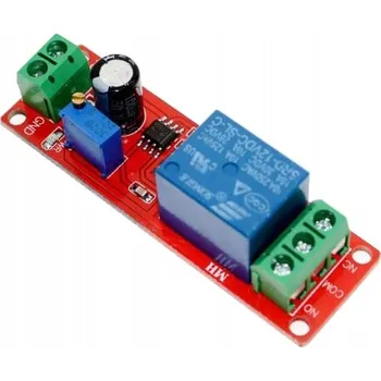 Relé Modul časového zpoždění s relé 1-10s, modul s NE555, napájení 5V