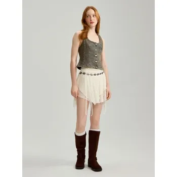 Dámská sukně Mini sukně - L - House - krémový - 820DW-01X