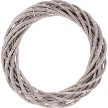 Věnec proutěný - pr. 20 cm, šedá barva Barva: šedá