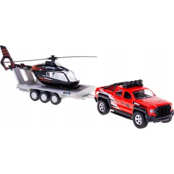 autíčko Terénní auto s helikoptérou Kids Globe 520249 35 cm