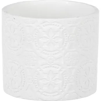 Obal na květináč Obal na květiny - keramický, barva bílá Barva: bílá