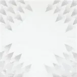 Bílo-šedý ubrus 80x80 cm s stříbrnými stromky - 100% polyester Barva: šedá