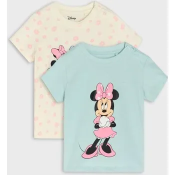 Oblečení a móda Sinsay - Sada 2&nbsp;triček s&nbsp;dlouhými rukávy Minnie Mouse - tyrkysová - 116FT-60X - 116FT-60X-86