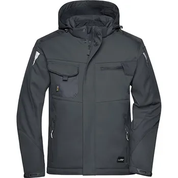 Pánská softshellová bunda James&amp;Nicholson Pánská softshellová bunda JN824 Black-Black 6XL