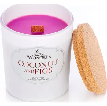 Svíčka Sójová vonná svíčka Coconut and Figs Pavoncella 1 ks