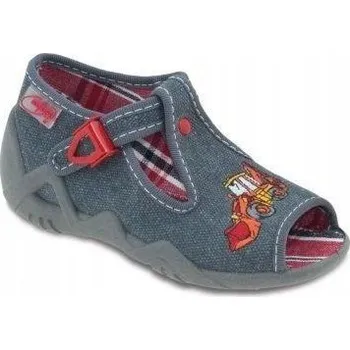 Chlapecké sandály Befado dětské sandály textilní šedé velikost 20