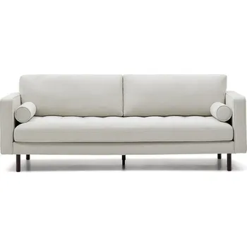 Obývací pokoj Žinylková pohovka šedobéžová 222 cm Debra – Kave Home ID_1758632