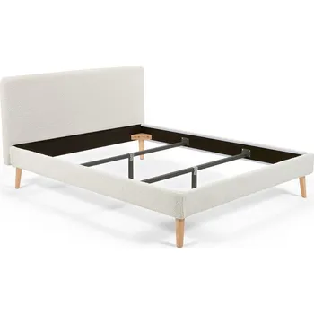 Ložnice Krémová čalouněná dvoulůžková postel 160x200 cm Lydia – Kave Home ID_1420649