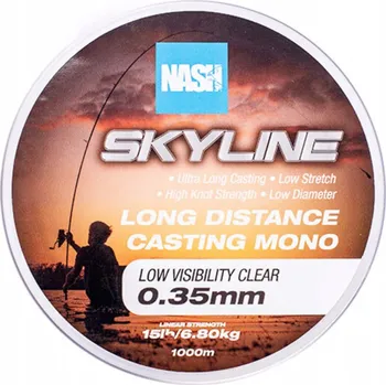 Nash Vlasec Skyline Mono Clear 1000m 0,30mm 5,44kg