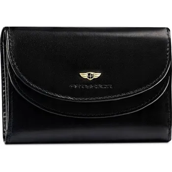 Peněženka Peterson dámská peněženka z pravé kůže, černá