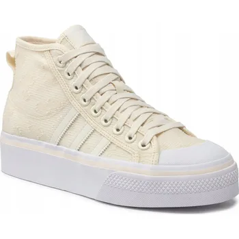 Dámské tenisky Adidas dámské tenisky Cwhite/Cwhite/Ftwwht Nizza Platform Mid W