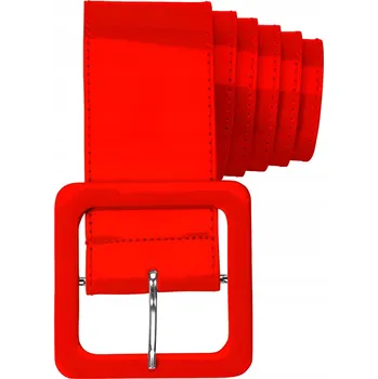 Karnevalový kostým PÁSEK Široký Vinylový ČERVENÝ Disco 70. 80. 90. léta Karneval Párty Ples