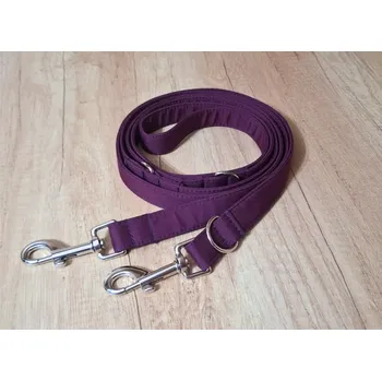 Vodítko pro psa Přepínací vodítko pro malá plemena Soft - FIALOVÁ, 2,5 m, Karabiny 67 mm - pro malá plemena - pochromováno
