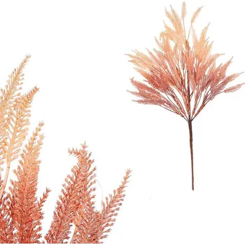 umělá květina Umělé obilí - oranžový trs pro podzimní dekorace, netypický tvar Barva: Oranžová