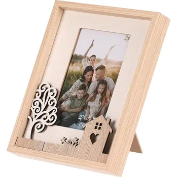Obraz Fotorámeček - pro rozměr 10 x 15 cm, MDF, rodina Barva: Hnědá