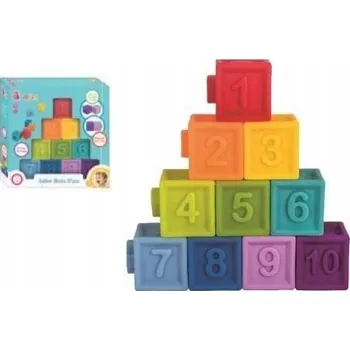 ostatní stavebnice Bam Bam Gumové kostky 10 kusů