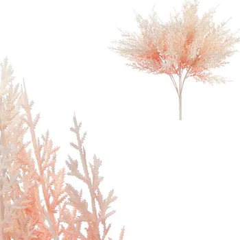 umělá květina Cypřiš - umělý trs, růžová barva, 35 cm