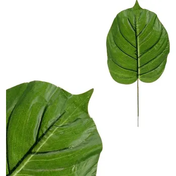 umělá květina List umělý - monstera, barva zelená, cena za 1 ks (svazek 12 ks) Barva: Zelená