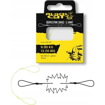 Šňůra Black Cat Break Line 0,40mm 9,60kg 10 Ks.