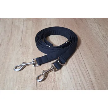 Vodítko pro psa Přepínací vodítko pro malá plemena Soft - ČERNÁ