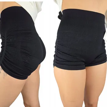 Dámské legíny DÁMSKÉ SPORTOVNÍ KRAŤASY PUSH UP S VYSOKÝM PASEM BEZEŠVÉ FITNESS DO POSILOVNY