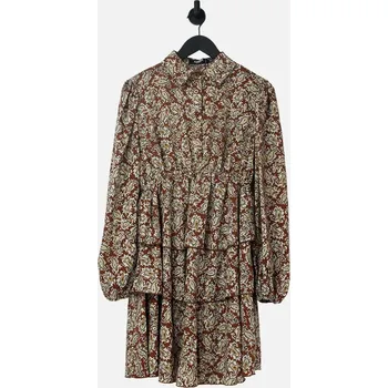 Dámské šaty Těhotenské šaty s dlouhým rukávem Missguided , hnědé, velikost 40