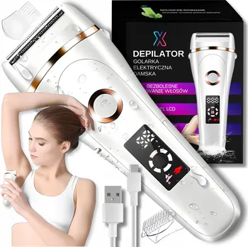 Minexo Depilátor BEZBOLESTNÉ ODSTRAŇOVÁNÍ HOLICÍ STROJEK BEZBOLESNY DEPILÁTOR DO USUWANIA WŁOSÓW