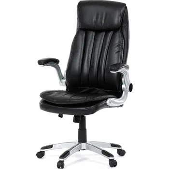 Ergonomické kancelářské křeslo KA-F1218 BK, černá ekokůže, houpací mechanismus Barva: černá