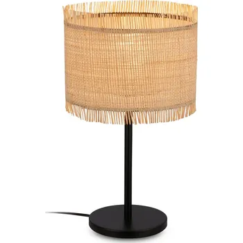 Lampička BRILONER Borra stolní lampa, stínidlo ze slámy, přírodní 7854014