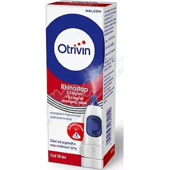Lék na kašel, rýmu a nachlazení Otrivin Rhinostop 0.5mg+0.6mg/ml nas.spr.1x10ml